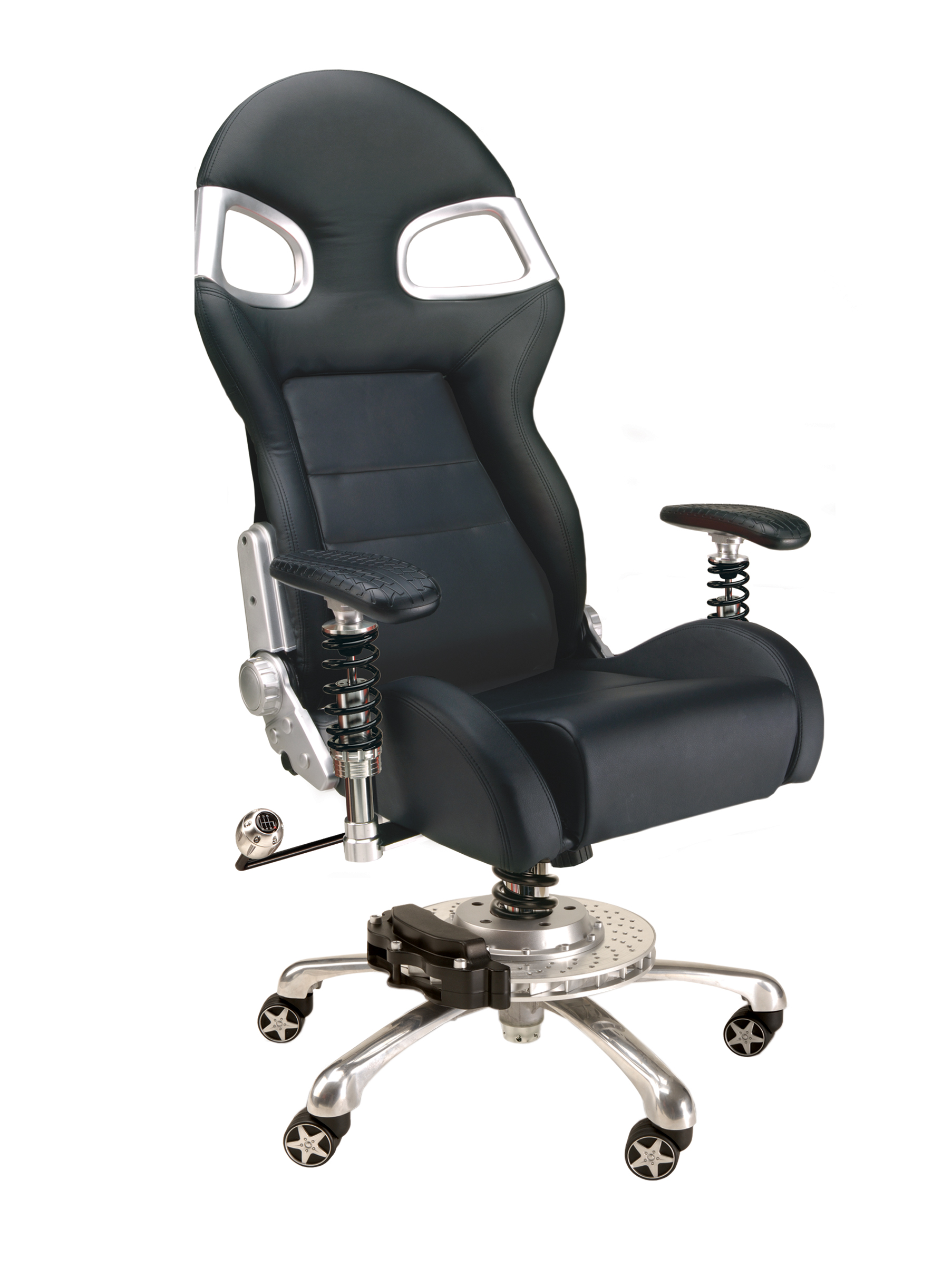 Intro-Tech Automotive, Pitstop Furniture, F08000B LXE Chair Black, Desk Chair
